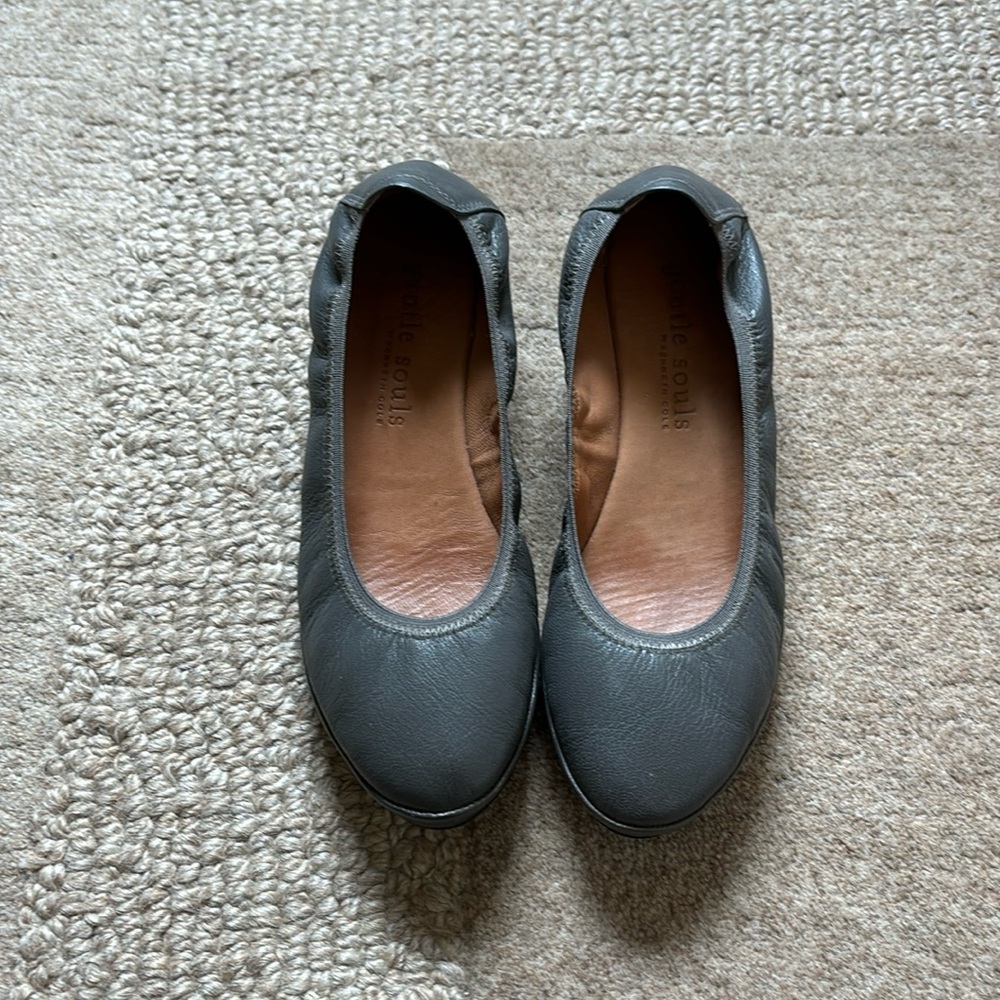 Gentle souls ballet wedge shoes